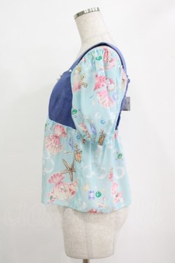 画像2: MILK / ジュエルShellトップス  アクアシェル×ブルーデニム H-25-10-27-026-ML-TO-KB-ZH