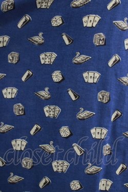 画像4: Jane Marple / Tumbling Diceのフリルカラーブラウス  ブルー H-25-10-27-028-JM-BL-KB-ZH