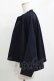 画像2: Jane Marple Dans Le Salon / Lambs wool saxony cape jacket  ネイビー H-25-10-27-032-JM-JA-KB-ZH (2)