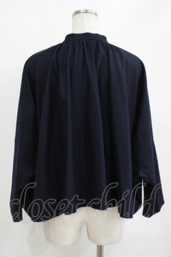 画像3: Jane Marple Dans Le Salon / Lambs wool saxony cape jacket  ネイビー H-25-10-27-032-JM-JA-KB-ZH