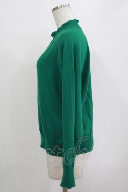 画像2: Jane Marple Dans Le Salon / Cotton-cashmere turtleneck sweater  グリーン H-25-10-27-035-JM-TO-KB-ZH