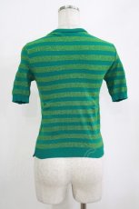 画像3: 【SALE】Jane Marple Dans Le Salon / ラメボーダーカーディガン  グリーン H-25-10-27-036-JM-TO-KB-ZT379 (3)