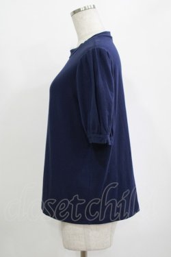 画像2: Jane Marple / Tulle Frill Puffy Sleeve Pullover  ネイビー H-25-10-27-037-JM-TO-KB-ZH