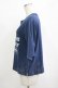 画像2: Jane Marple Dans Le Salon / Theme print side zip T-shirt  navy H-25-10-27-039-JM-TO-KB-ZH (2)