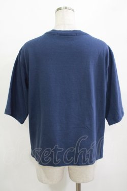 画像3: Jane Marple Dans Le Salon / Theme print side zip T-shirt  navy H-25-10-27-039-JM-TO-KB-ZH
