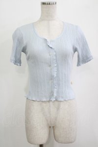 Katie / UNDER PRETTIES short sleeve cardigan  BABY BLUE H-25-10-27-040-LO-TO-KB-ZT379