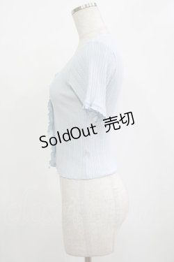 画像2: 【SALE】Katie / UNDER PRETTIES short sleeve cardigan  BABY BLUE H-25-10-27-040-LO-TO-KB-ZT379