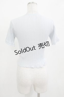 画像3: 【SALE】Katie / UNDER PRETTIES short sleeve cardigan  BABY BLUE H-25-10-27-040-LO-TO-KB-ZT379