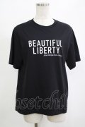 Jane Marple Dans Le Salon / Theme logo T-shirt  ブラック H-25-10-27-044-JM-TO-KB-ZH