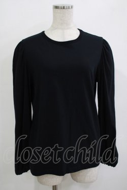 画像1: Jane Marple Dans Le Salon / Puffy sleeve pullover  ブラック H-25-10-27-046-JM-TO-KB-ZH