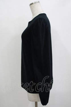画像2: Jane Marple Dans Le Salon / Puffy sleeve pullover  ブラック H-25-10-27-046-JM-TO-KB-ZH
