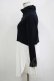 画像2: Jane Marple Dans Le Salon / Crumple collar pullover  ネイビー×ホワイト H-25-10-27-047-JM-TO-KB-ZH (2)
