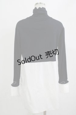 画像3: Jane Marple Dans Le Salon / Crumple collar pullover  ネイビー×ホワイト H-25-10-27-047-JM-TO-KB-ZH
