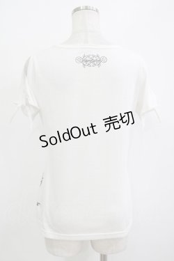 画像3: 【SALE】ALGONQUINS / プリント半袖カットソー F 白 H-25-10-27-049-AL-TO-KB-ZT220