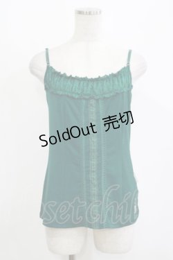 画像1: Rozen Kavalier / レースキャミソール  緑 H-25-10-27-051-OO-TO-KB-ZH