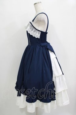 画像2: Chalmiere / 不思議の国のジャンパースカート M ネイビー H-25-10-27-001-PU-OP-NS-ZH