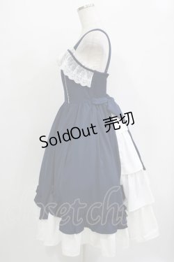 画像2: Chalmiere / 不思議の国のジャンパースカート M ネイビー H-25-10-27-001-PU-OP-NS-ZH