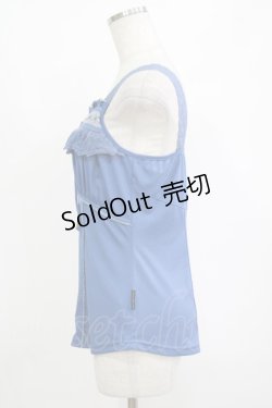 画像2: Ozz oneste / レースフリルキャミソール  青 H-25-10-27-053-OO-TO-KB-ZH