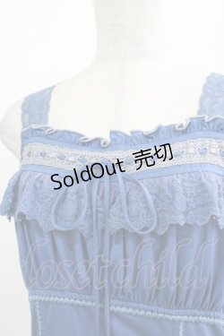 画像4: Ozz oneste / レースフリルキャミソール  青 H-25-10-27-053-OO-TO-KB-ZH