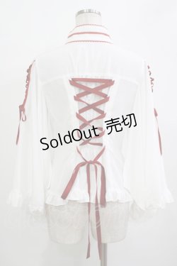 画像3: metamorphose / 着物合わせ風ブラウス Free オフ H-25-10-27-056-ME-BL-NS-ZH