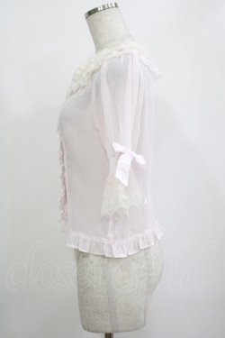 画像2: BABY,THE STARS SHINE BRIGHT / Floralレースの5分袖ブラウス Free ピンク H-25-10-27-058-BA-BL-NS-ZH
