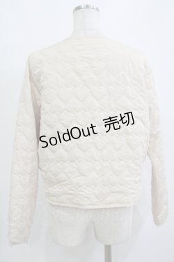 画像3: m petit by misako / サンリオキャラクターズコラボ シナモロール タフタハートキルトジャケット M アイボリー H-25-10-27-059-LO-JA-NS-ZH