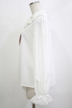画像2: m petit by misako / AM マルエリフリルブラウス M オフ H-25-10-27-061-LO-BL-NS-ZH