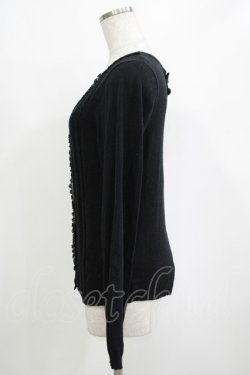 画像2: axes femme / バックデザインニットカーディガン M ブラック H-25-10-27-063-AX-TO-NS-ZH