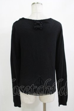 画像3: axes femme / バックデザインニットカーディガン M ブラック H-25-10-27-063-AX-TO-NS-ZH