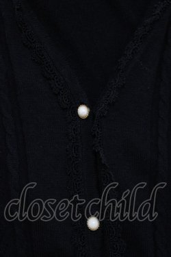 画像4: axes femme / バックデザインニットカーディガン M ブラック H-25-10-27-063-AX-TO-NS-ZH