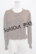 axes femme kawaii / 2つリボンカーディガン M ブラウン H-25-10-27-064-AX-TO-NS-ZH