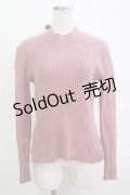 F&A / バックリボンリブニットプルオーバー Free ピンク H-25-10-27-067-LO-TO-NS-ZH