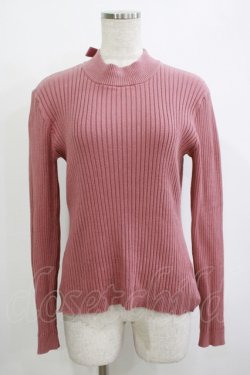 画像1: F&A / バックリボンリブニットプルオーバー Free ピンク H-25-10-27-067-LO-TO-NS-ZH