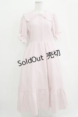 画像1: m petit by misako / AM*ギンガムCHKワンピース M ピンク H-25-10-27-009-LO-OP-NS-ZH