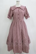 m petit by misako / AM*ギンガムCHKワンピース M レッド H-25-10-27-011-LO-OP-NS-ZH
