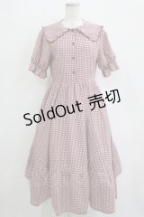 m petit by misako / AM*ギンガムCHKワンピース M レッド H-25-10-27-011-LO-OP-NS-ZH