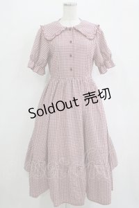m petit by misako / AM*ギンガムCHKワンピース M レッド H-25-10-27-011-LO-OP-NS-ZH