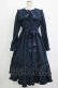 画像1: Maison de FLEUR / SnowWhiteワンピース Free Navy H-25-10-27-014-LO-OP-NS-ZH (1)