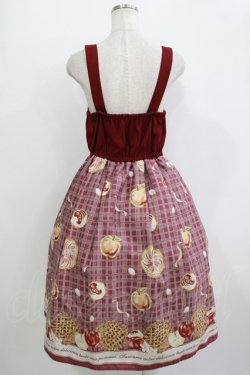 画像3: axes femme POETIQUE / アップルパイレースアップワンピース M ボルドー H-25-10-27-002-AX-OP-NS-ZH