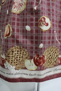 画像4: axes femme POETIQUE / アップルパイレースアップワンピース M ボルドー H-25-10-27-002-AX-OP-NS-ZH