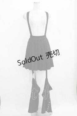 画像1: Amavel / Rockin' Girl レッグカバー付きスカパン Free ブラック H-25-10-27-020-CA-SK-NS-ZH