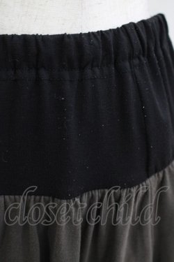 画像4: ALGONQUINS / レイヤードパンツ F 黒×グレー H-25-10-27-022-AL-PA-KB-ZH