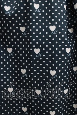 画像4: Melody BasKet / Little dot heartワンピース M ネイビー H-25-10-28-026-LO-OP-KB-ZH