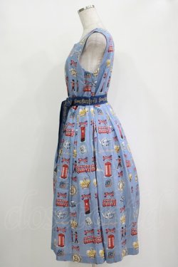 画像2: Jane Marple / ReLondonスクエアドレス  ブルーグレー H-25-10-28-004-JM-OP-KB-ZH