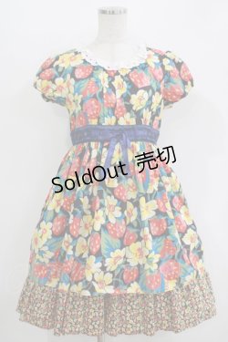 画像1: 【SALE】Shirley Temple / LIBERTY FABRICワンピース 160 ブラック H-25-10-28-036-ET-OP-KB-ZT075