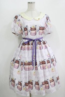 画像1: Leur Getter / Daisy Macaron袖付きワンピース M ラベンダー H-25-10-28-041-LU-OP-KB-ZH