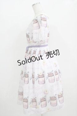 画像2: Leur Getter / Daisy Macaron袖付きワンピース M ラベンダー H-25-10-28-041-LU-OP-KB-ZH