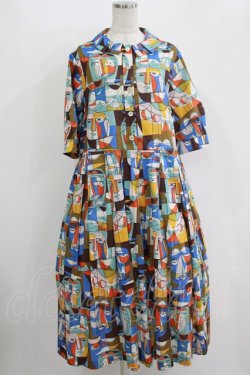 画像1: Jane Marple Dans Le Salon / Carnaby Castミュージアムドレス  マルチカラー H-25-10-28-005-JM-OP-KB-ZH