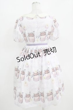 画像3: Leur Getter / Daisy Macaron袖付きワンピース M ラベンダー H-25-10-28-041-LU-OP-KB-ZH