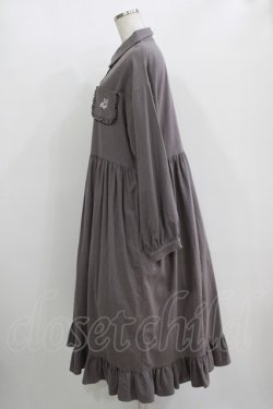 画像2: merry jenny / bearポケットシャツワンピース  ラベンダー H-25-10-28-043-LO-OP-KB-ZH